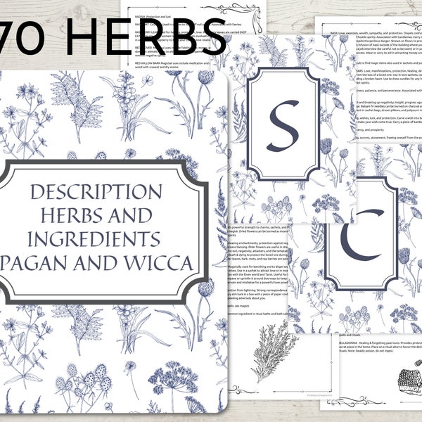 Herbs Descriptions used in Maggie and Rituals