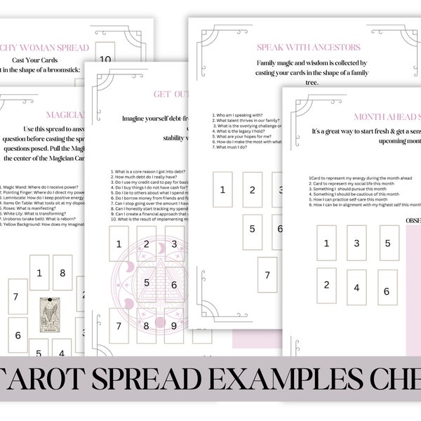 TAROT SPREAD, + Tarot Aufkleber