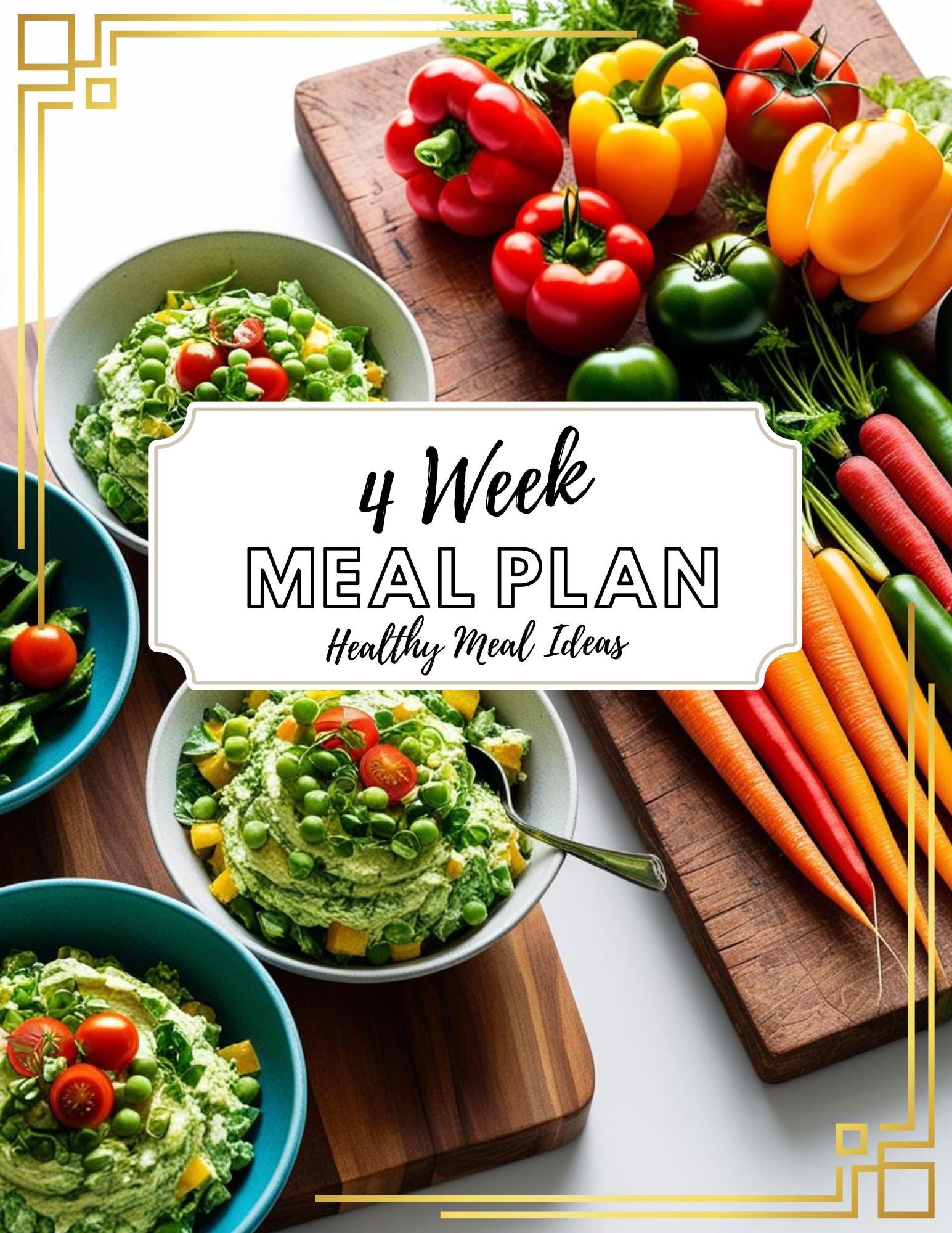 4 Week Healthy Meal Plan - Etsy