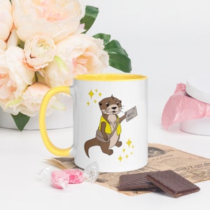 Crescent City Otter Post Mug with Color | Crescent City Sarah J Maas | OFFICIALLY LICENSED | House of Sky and Breath | Fitzroy Brookings
