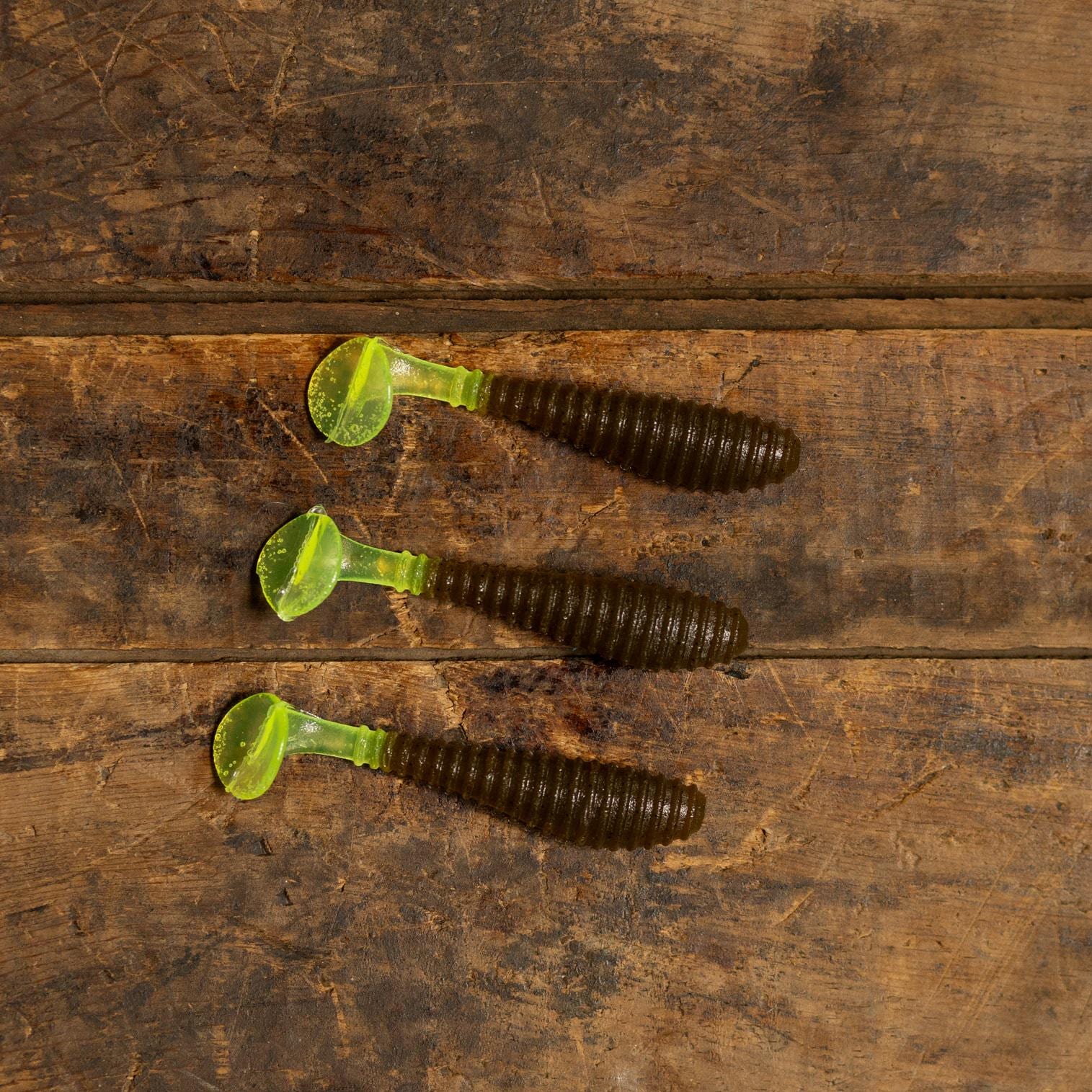 Killer Jigs Grub In Plastica Morbida 4'' – Esche Da Pesca Per Bass, Walleye E Trota