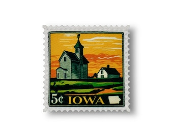 State Postage Stamp Patch | Iowa