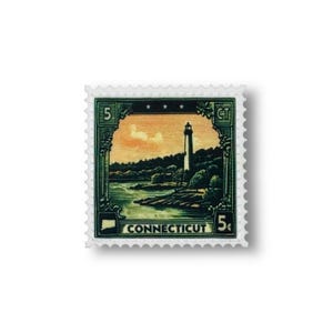 State Postage Stamp Patch | Connecticut