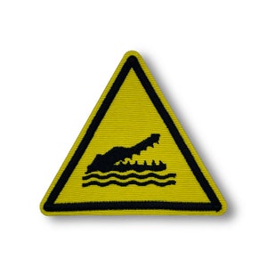 Alligator Warning Sign Patch