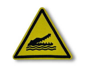 Alligator Warning Sign Patch