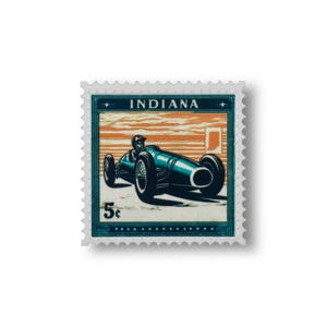 State Postage Stamp Patch | Indiana