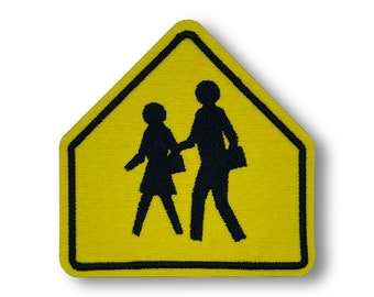School Zone Road Sign Patch