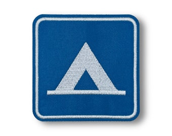 Tent Camping Road Sign Patch