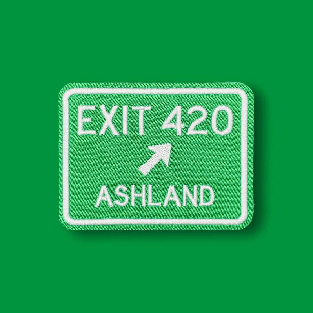 Exit Road Sign Patch Embroidered Ironon & Sewon Patch Etsy
