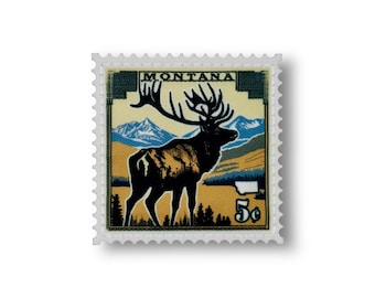 State Postage Stamp Patch | Montana