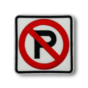 No Parking Road Sign Patch