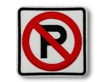 No Parking Road Sign Patch