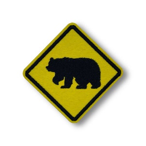 クマ横断道路標識パッチ
