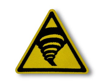 Tornado Warning Sign Patch