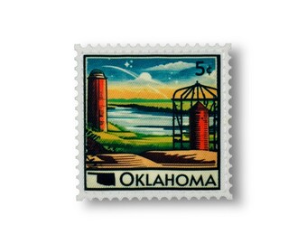 State Postage Stamp Patch | Oklahoma