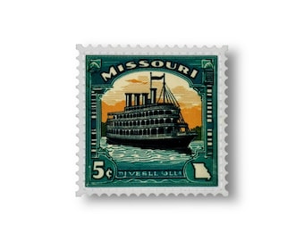 State Postage Stamp Patch | Missouri
