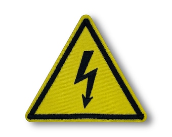 Electricity Warning Sign Patch