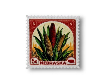 State Postage Stamp Patch | Nebraska