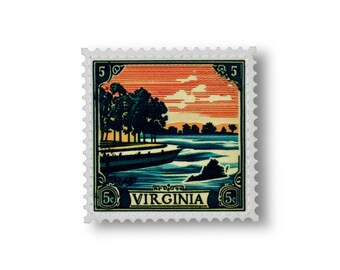 State Postage Stamp Patch | Virginia