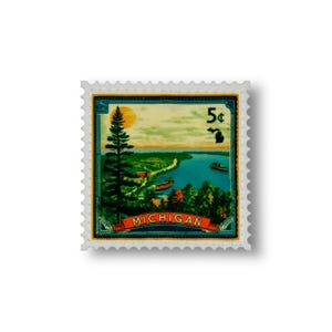 State Postage Stamp Patch | Michigan