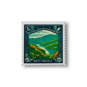 State Postage Stamp Patch | West Virginia