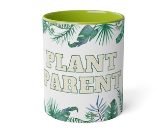 White Accent Mug, 11oz