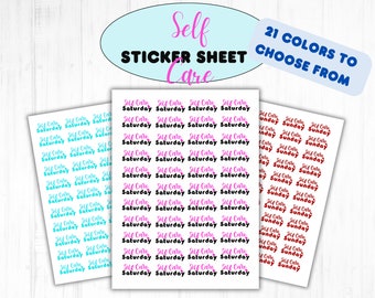 Self Care Sticker Sheet, Self Care Stickers, Journal Stickers, Calendar Stickers, planning stickers, self care tracker