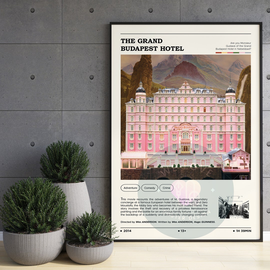 The Grand Budapest Hotel Schlüsselanhänger Pink - Vintage Motel Keychain