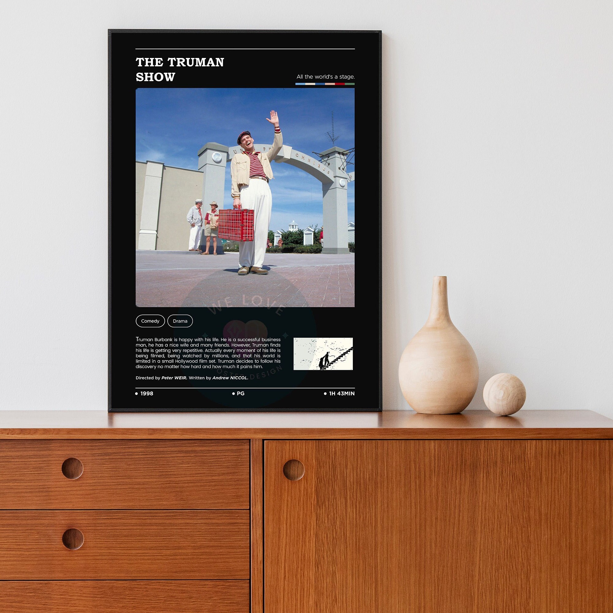 The Truman Show Movie Poster / The Truman Show Poster sold by ...