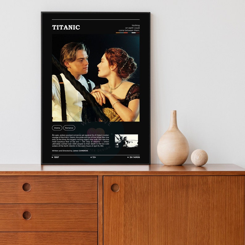 Titanic Movie Poster / Titanic Poster / Modern Art Print / Print Wall