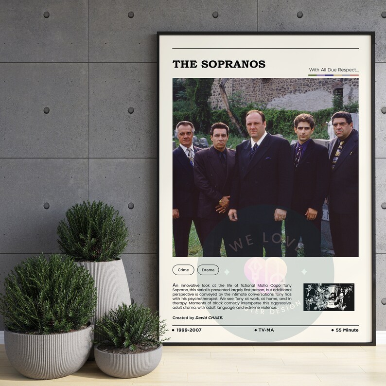 The Sopranos Tv Show Poster / the Sopranos Poster / Tv Show Etsy Canada