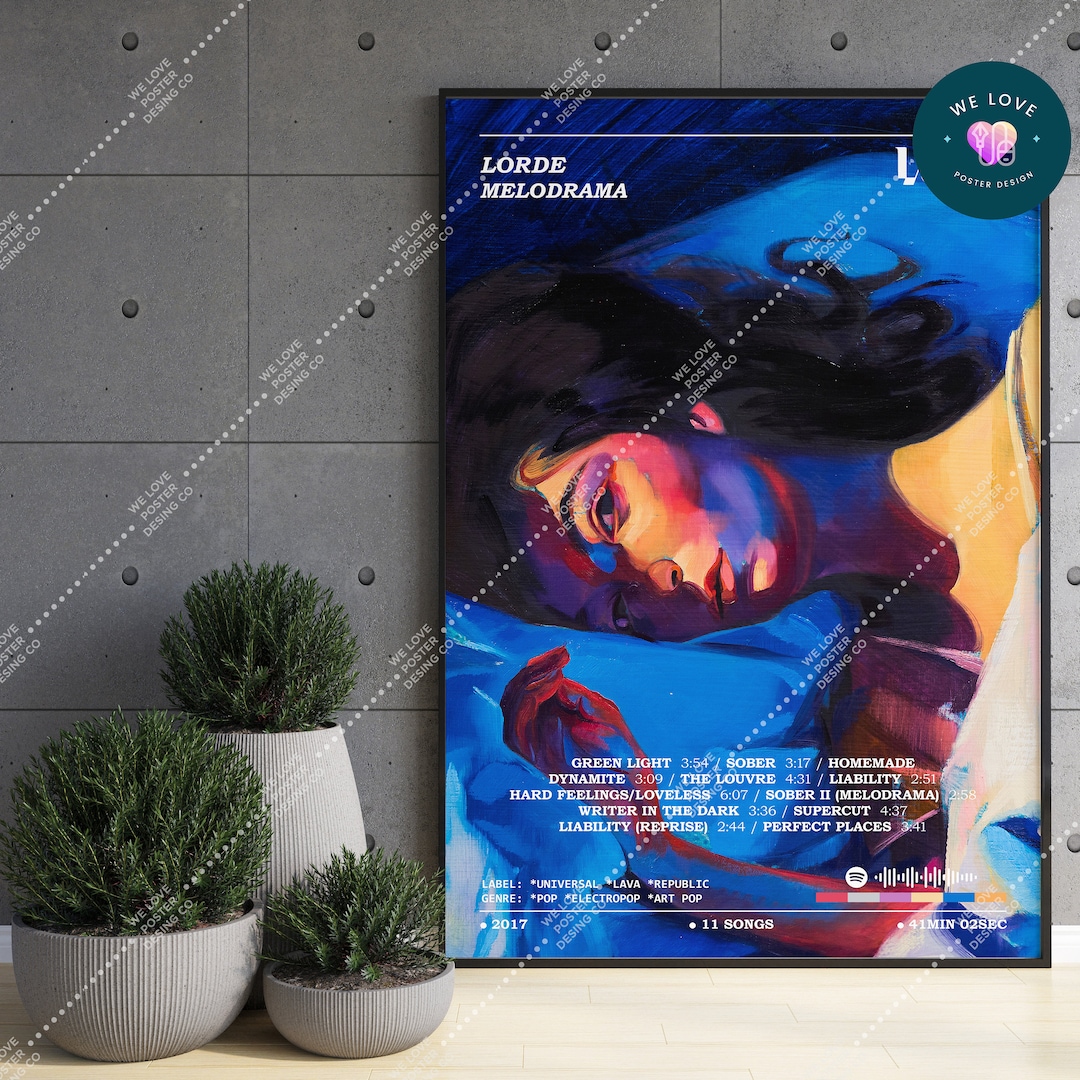 Lorde Melodrama Album Poster / Lorde Poster / Album Cover - Etsy