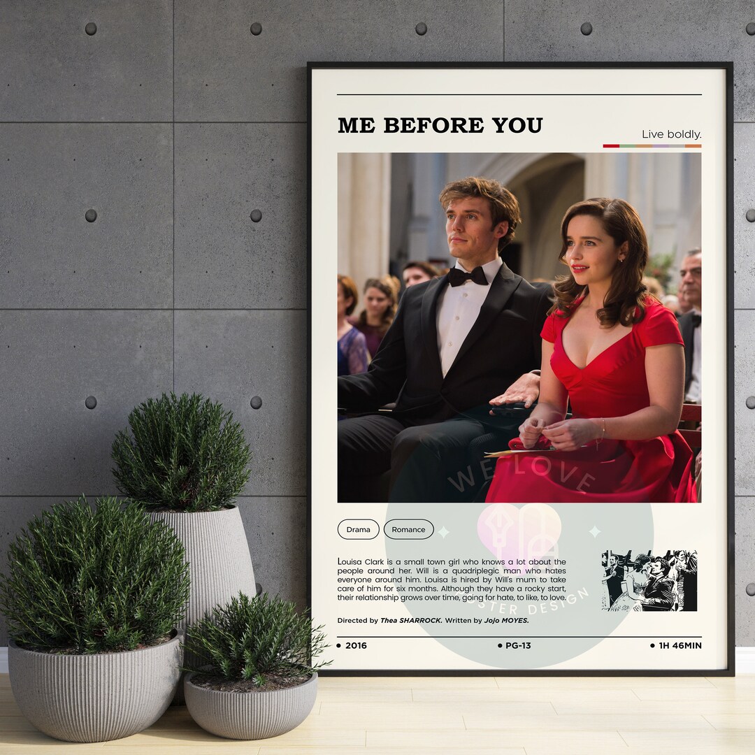 Me Before You Movie Poster / Me Before You Poster / Modern Art - Etsy
