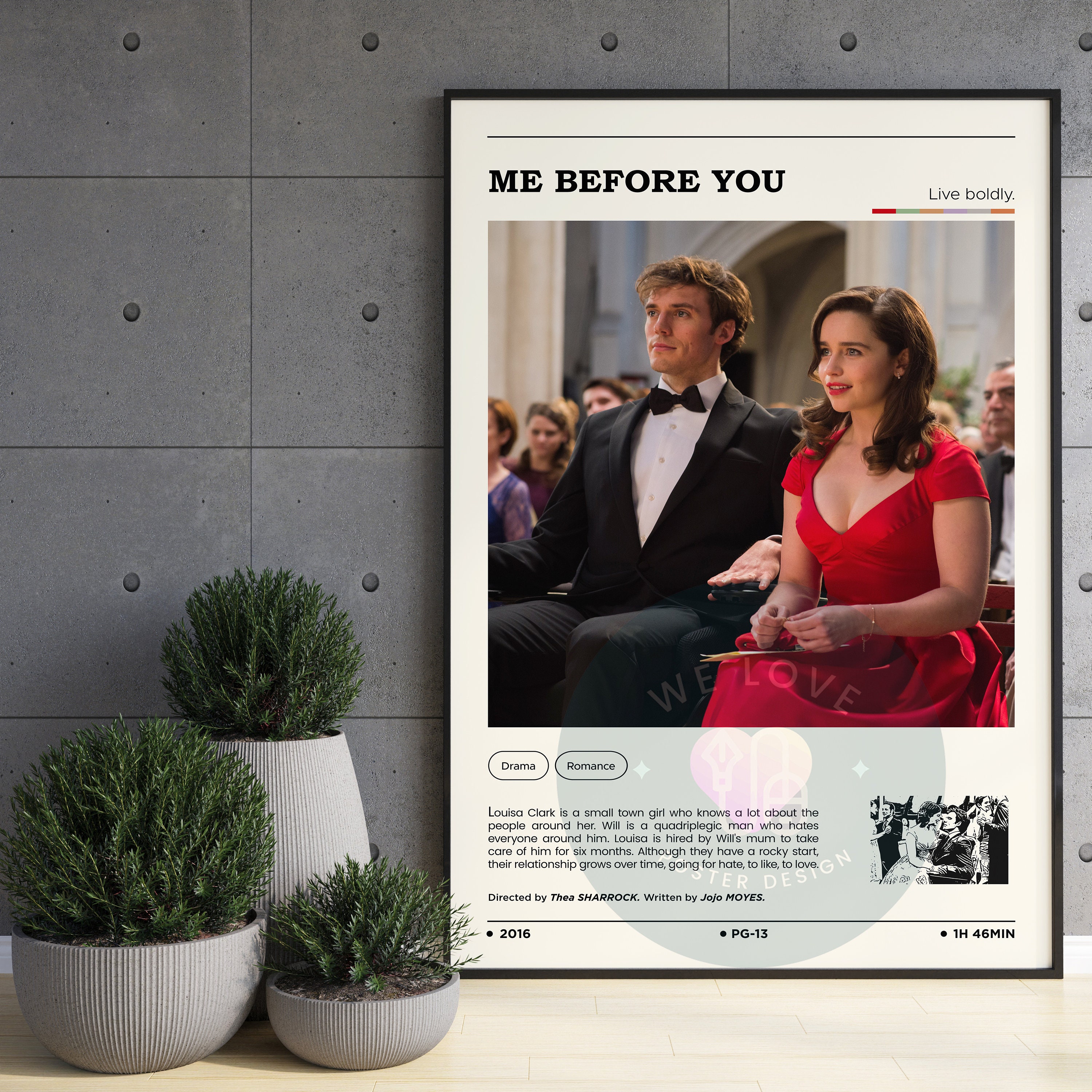 Me Before You Movie Poster / Me Before You Poster / Modern Art Etsy