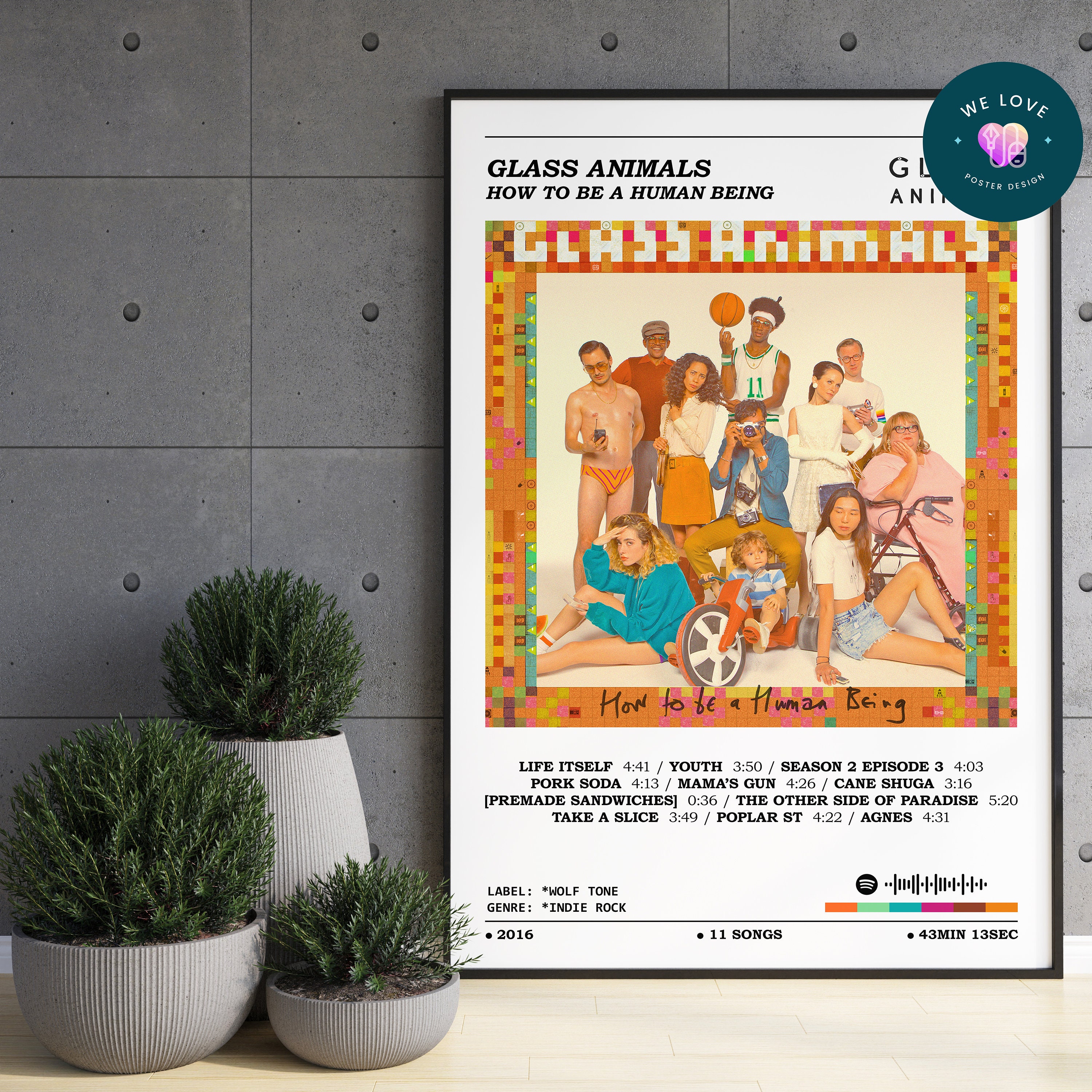 Glass Animals How to Be A Human Being Poster / Glass Animals - Etsy Glass Animals How to Be A Human Being Poster / Glass Animals - Etsy