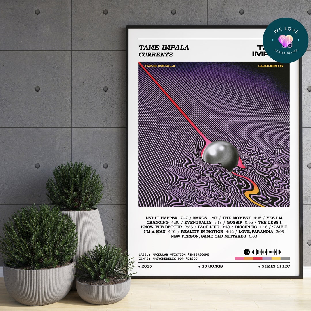 Tame Impala Currents Album Poster / Tame Impala Poster / Etsy