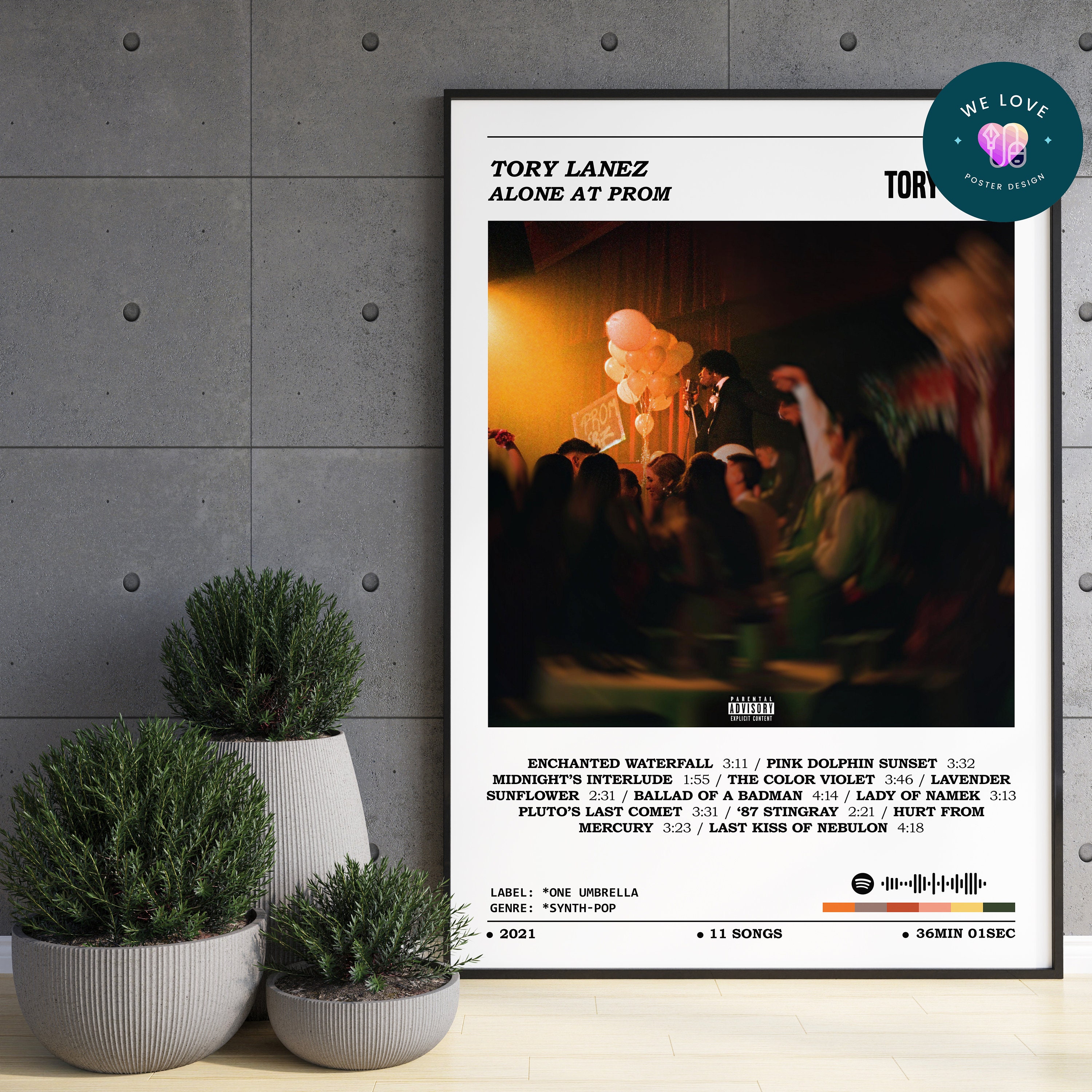 Tory Lanez Alone at Prom Album Poster / Tory Lanez Poster / Etsy