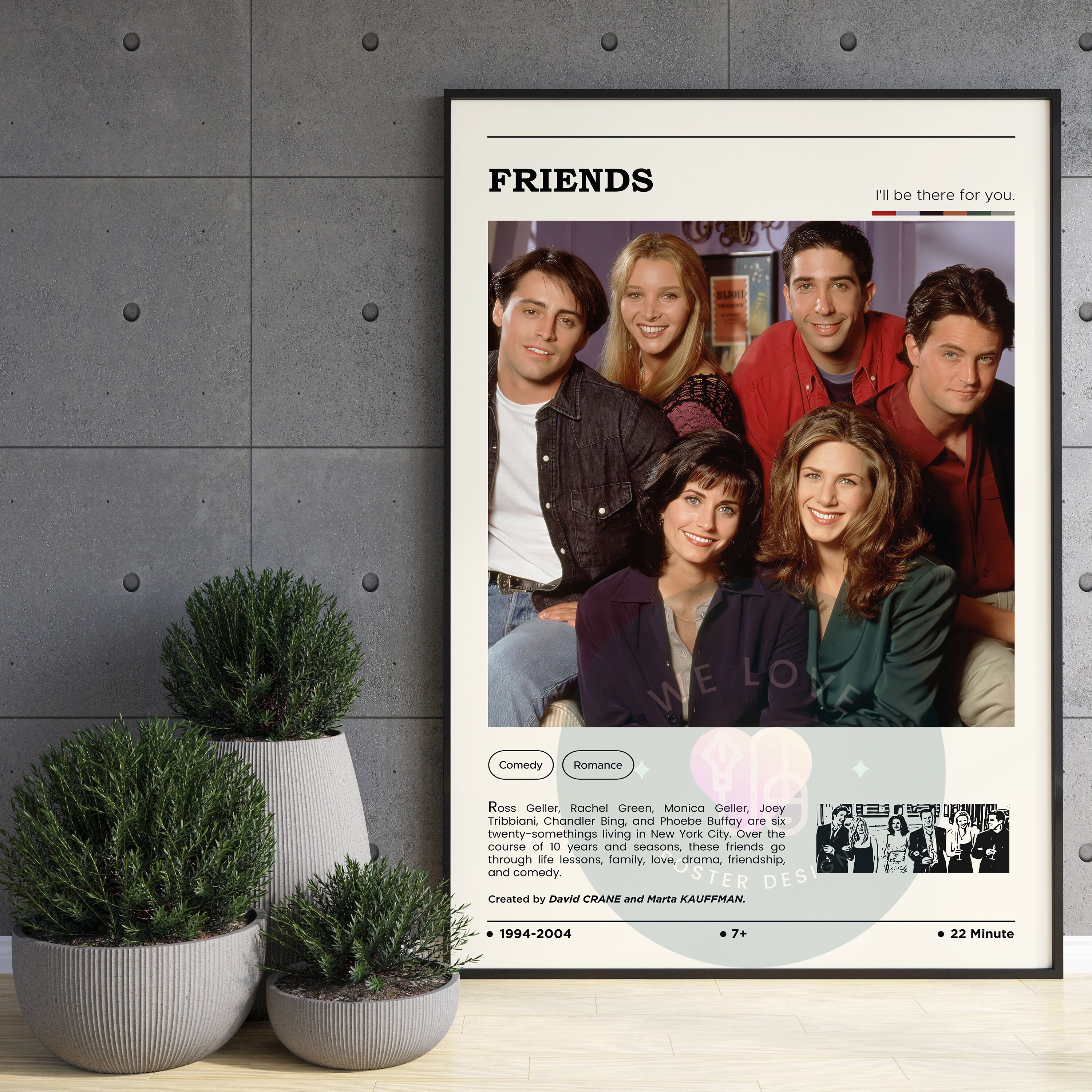 Discover Friends Tv Show Poster / Friends Poster / Tv Show Print / Tv Series Gift