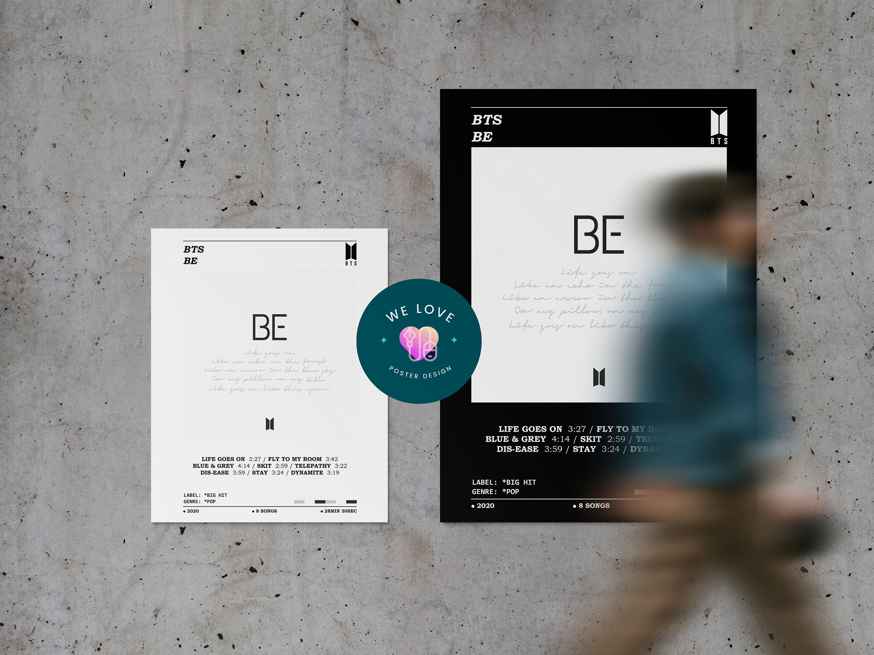BTS Be Album Poster BTS Poster Album Cover Poster Sold By Isabel 