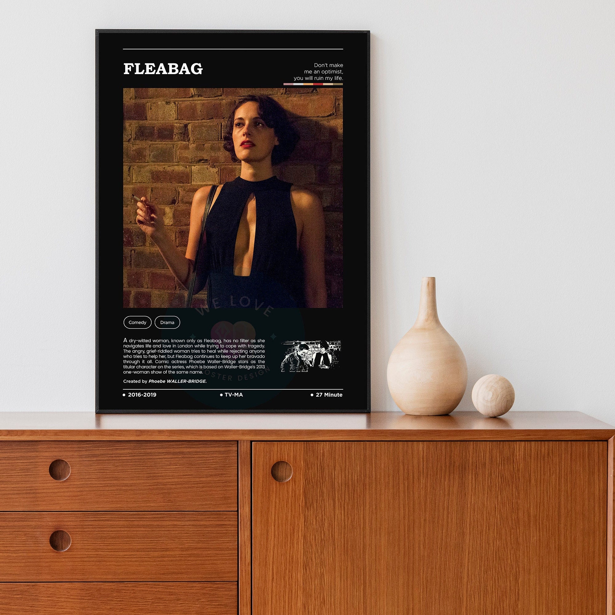 Discover Fleabag Tv Show Poster / Fleabag Poster / Tv Show Print / Tv Series Gifts