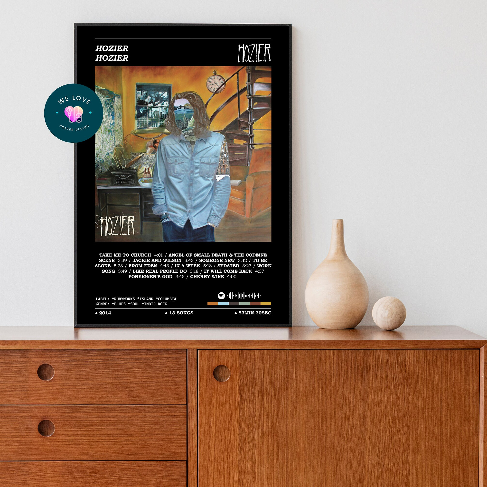 Hozier Hozier Album Poster / Hozier Poster / Album Cover Etsy