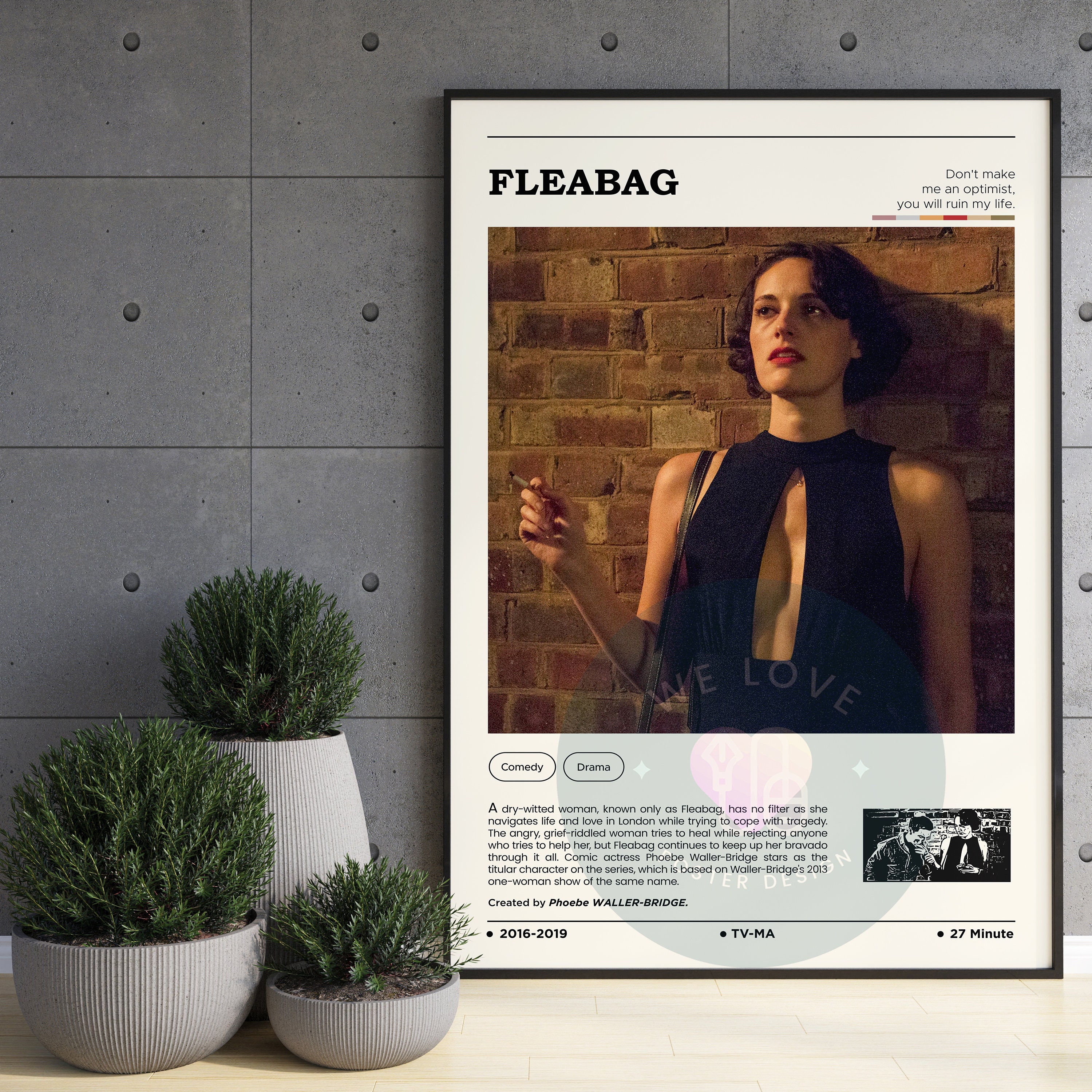 Discover Fleabag Tv Show Poster / Fleabag Poster / Tv Show Print / Tv Series Gifts