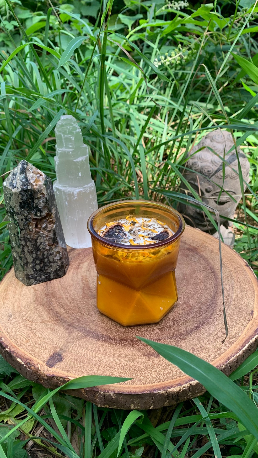 Litha Candle Summer Solstice Candle Midsummer Altar Etsy
