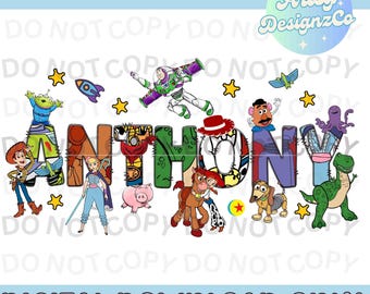 Toy Story Custom PNG File, Custom Name Toy Story Digital Download, Custom Toy PNG files, Toy Story Personalized Name