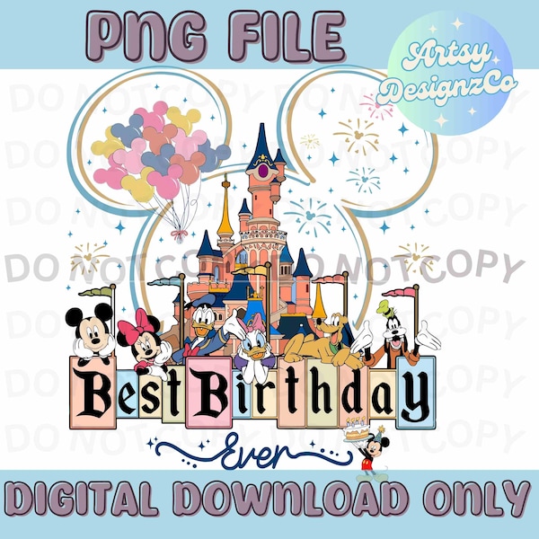 El mejor castillo de cumpleaños PNG