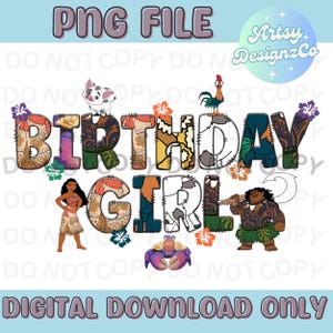 Moana Geburtstagskind PNG-Datei, Moana Geburtstagskind Digital Download, Moana Geburtstag PNG-Datei