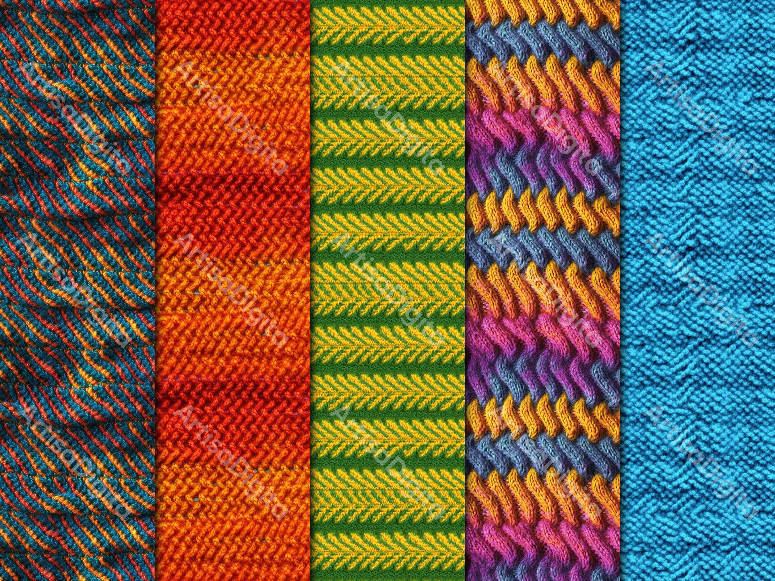 Realistic Knitted Fabric Digital Paper Ultimate 35 Seamless - Etsy