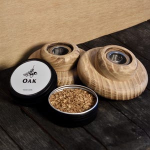 Handmade Cocktail Whiskey Smoker - Oak Whiskey Smoker with Oak Wood Chips - Groomsman Gift - Mens Birthday Gift - Holiday Gift - Barware