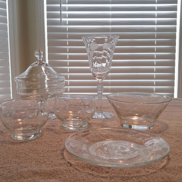 Crystal Dinnerware Etsy