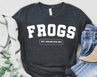 Frogs shirt | Frogs University t shirt | Fake college shirt | Frog lover shirt | College meme shirt | Frog t-shirt | Funny frog shirt